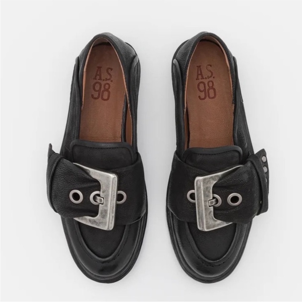 A.S.98 Thaine Black Leather Loafers 41 - True to size. - Picture 2 of 9